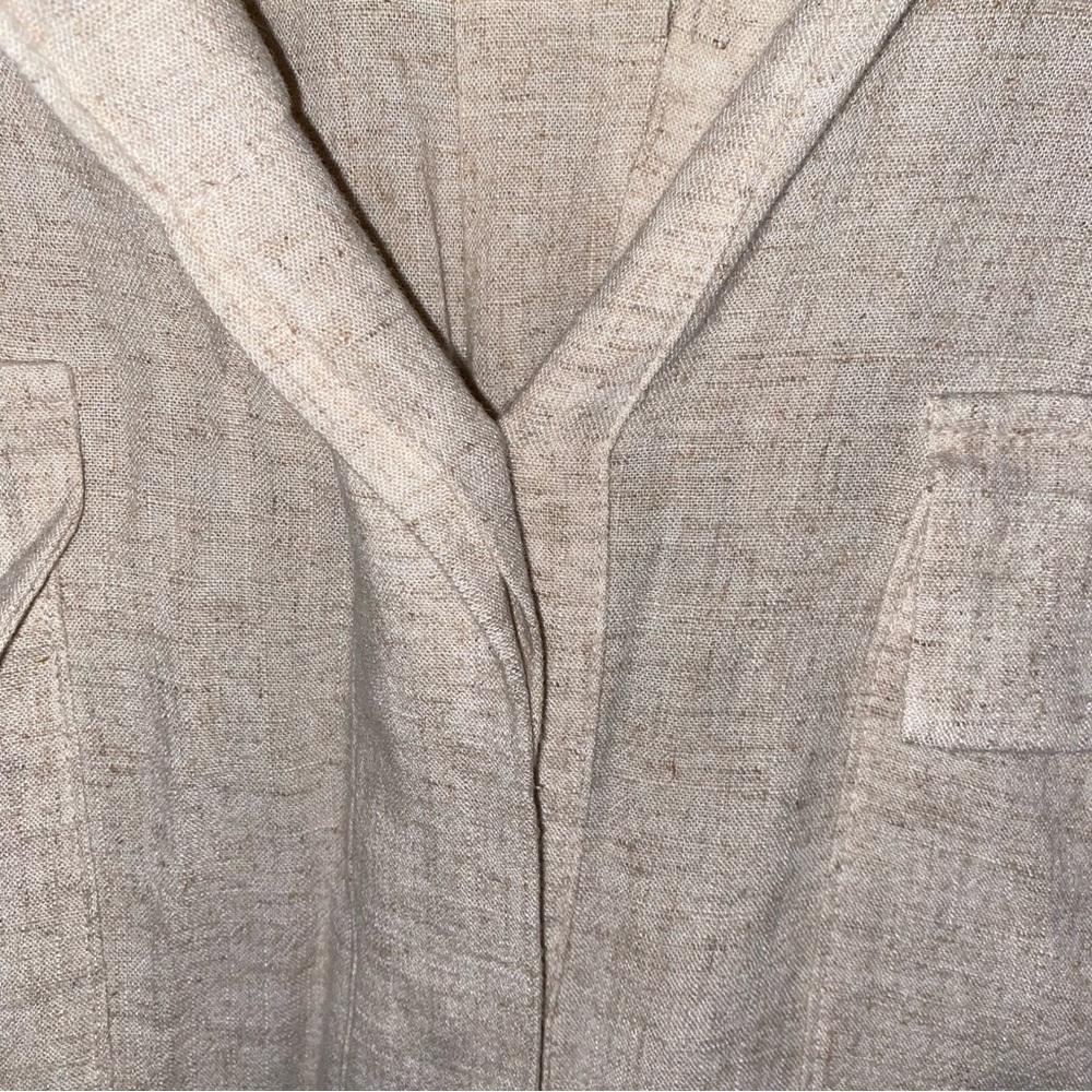 Simply Vera Women’s Vera Wang Short Sleeve Linen Shirt SZ XXL NWT - Picture 8 of 10